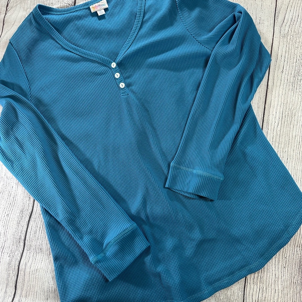 Lularoe Ruby long sleeve top size XL teal